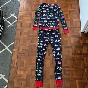 Boys size 12 Navy Christmas Gnome Pajama Set